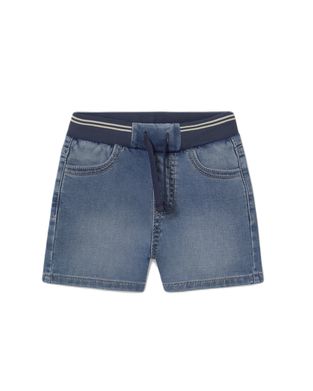 Medium Soft Denim Bermuda Shorts