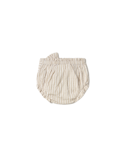 Beige Stripe Root Shorts 3 Piece Set