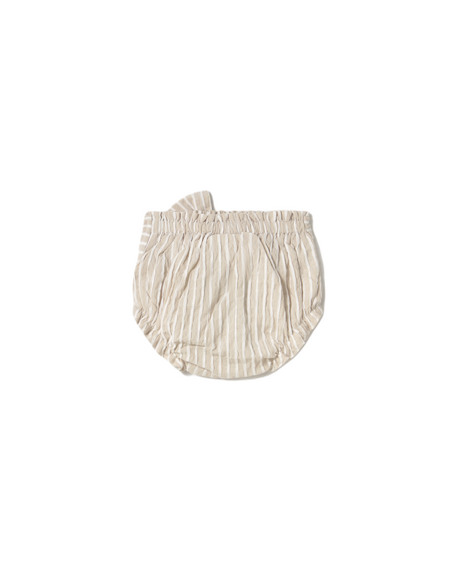 Beige Stripe Root Shorts 3 Piece Set