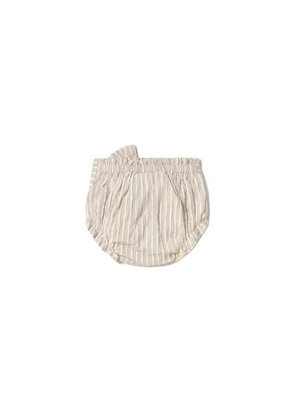 Beige Stripe Root Shorts 3 Piece Set