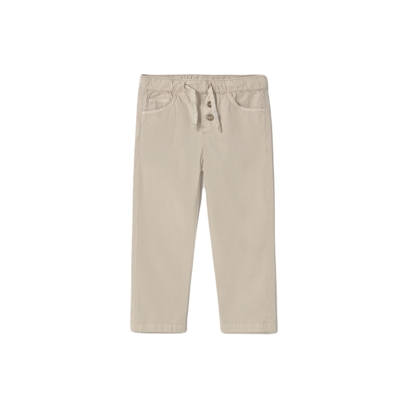 Beige Baby Straight-Leg Pants