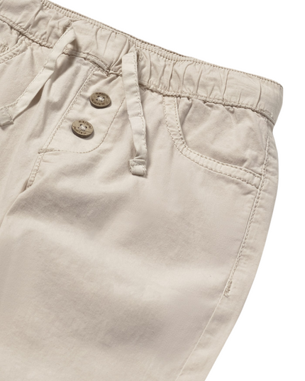 Beige Baby Straight-Leg Pants