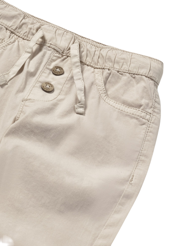 Beige Baby Straight-Leg Pants