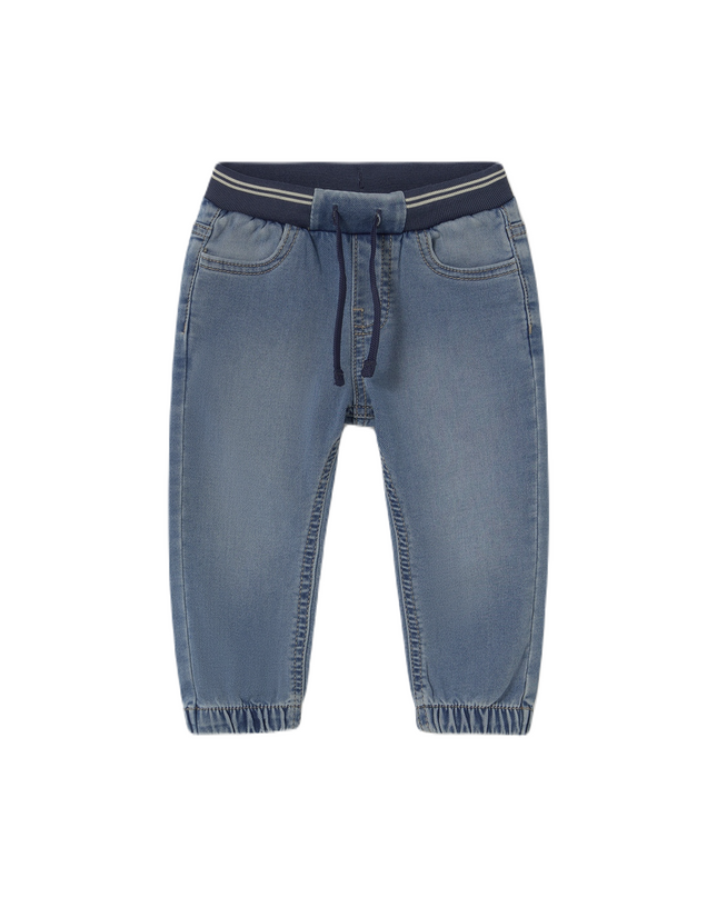 Denim Baby Jeans with Elastic Waistband
