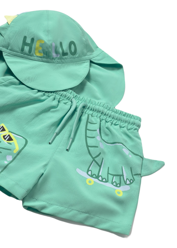 Lake Dinosaur Swim Suit Set