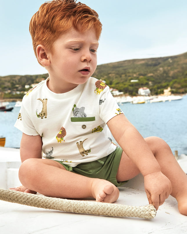 Boys Safari Gold Knit Set