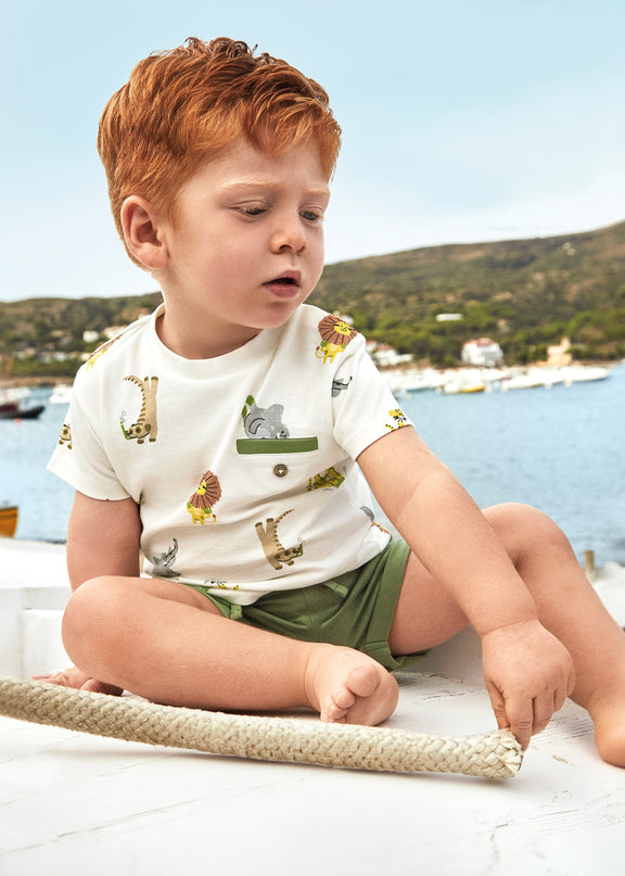 Boys Safari Gold Knit Set