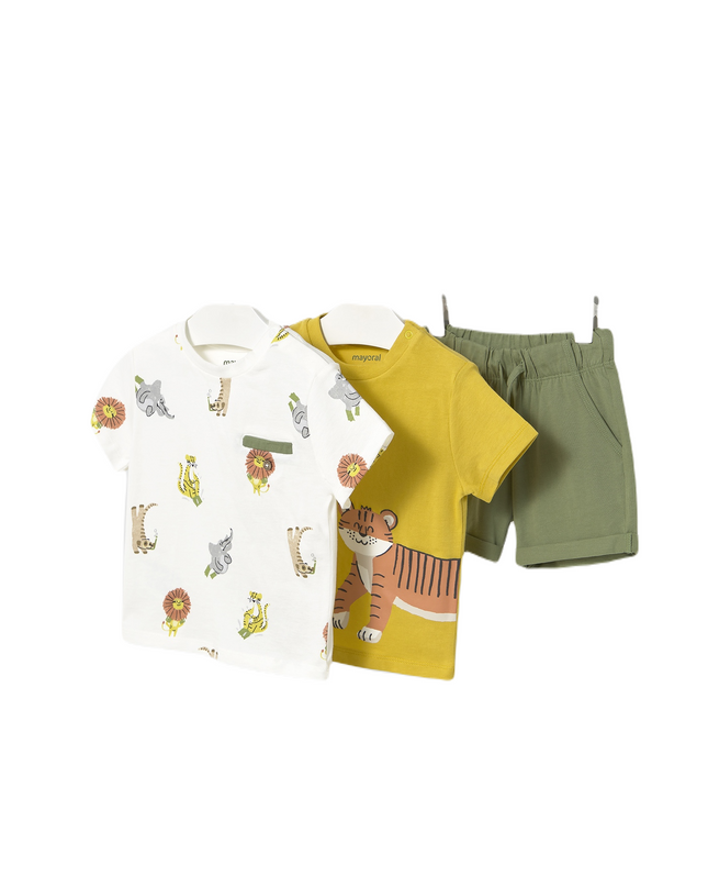 Boys Safari Gold Knit Set