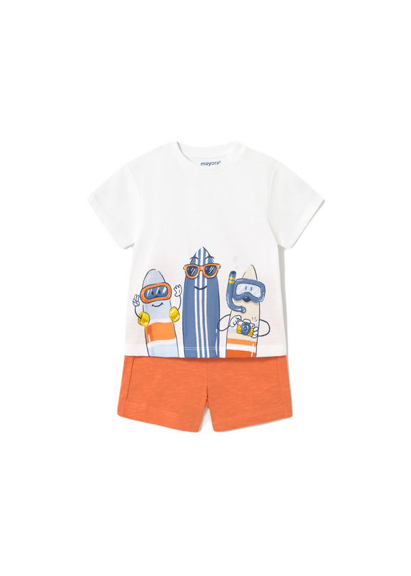 Baby Shorts and Surf T-Shirt Set