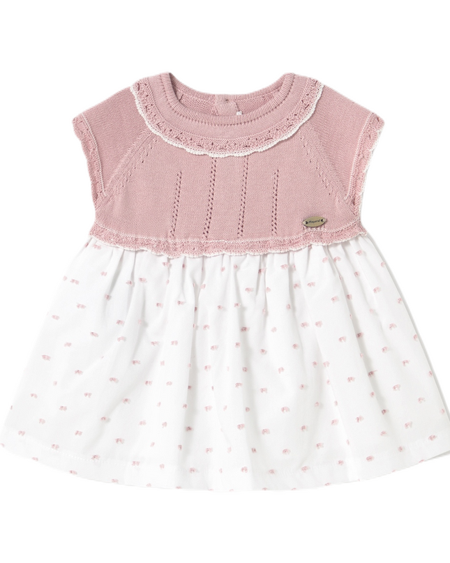 Sakura Pointelle Knit Cotton Dress