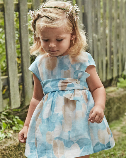 Sky Floral Printed Dress