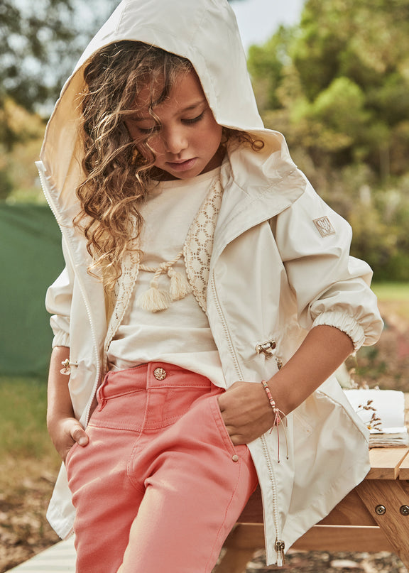 Natural Cream Windbreaker