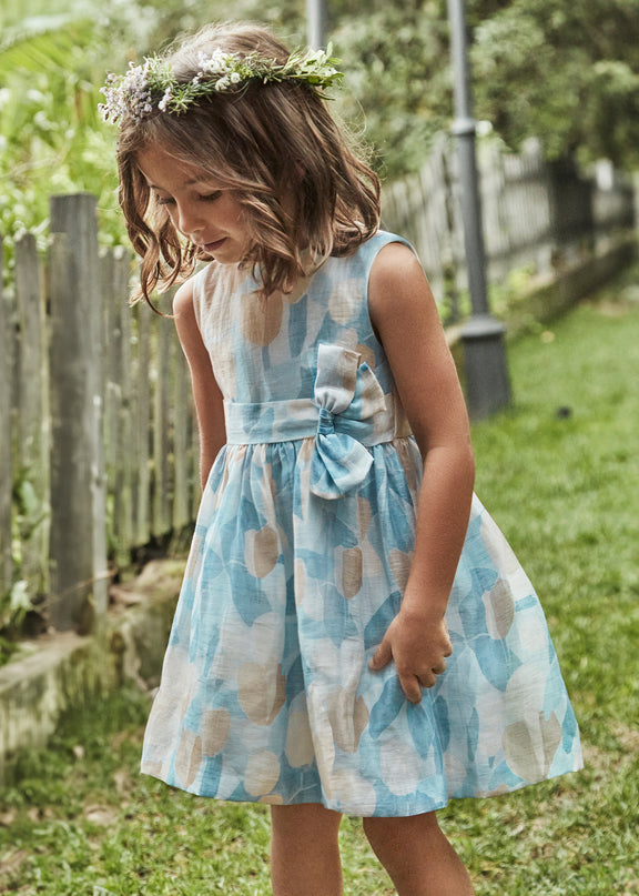 Sky Floral Printed Dress