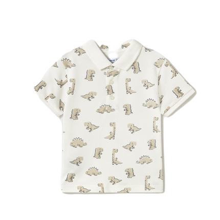 Kids Atelier-Mayoral-Baby Print Polo Shirt