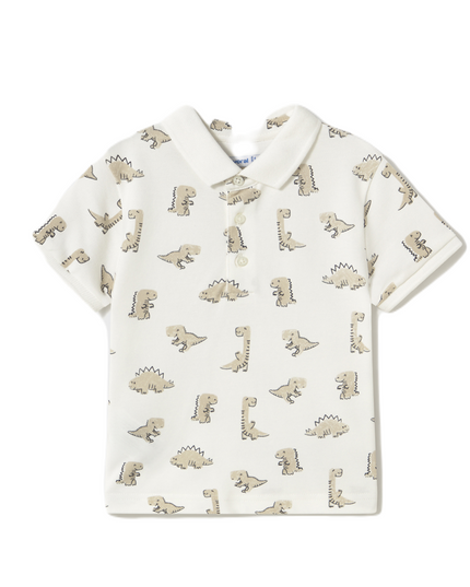 Kids Atelier-Mayoral-Baby Print Polo Shirt