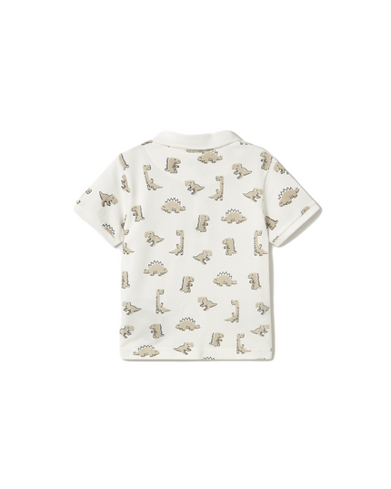 Kids Atelier-Mayoral-Baby Print Polo Shirt