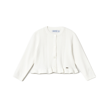 Kids Atelier-Mayoral-Cardigan With Flounces Baby
