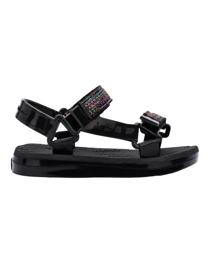 Kids Atelier-Melissa-Black Mini Papete Sandals