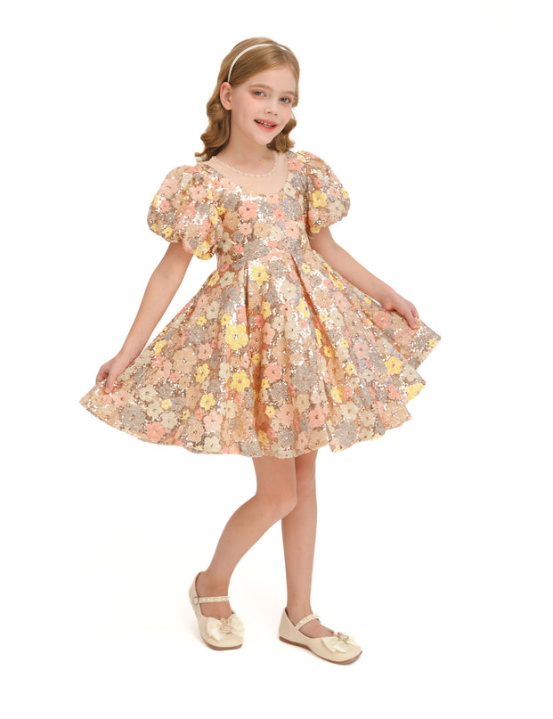 Champagne Blossom Lamore Dress