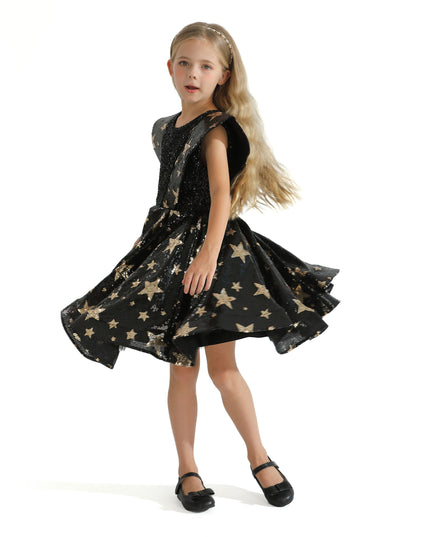 Black Starlit Rivior Dress