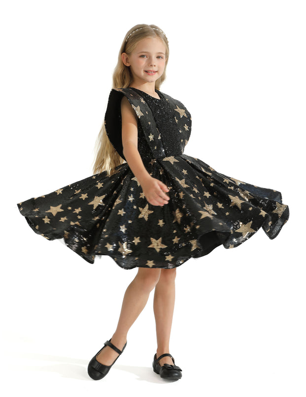 Black Starlit Rivior Dress