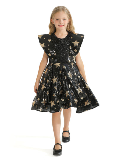 Black Starlit Rivior Dress