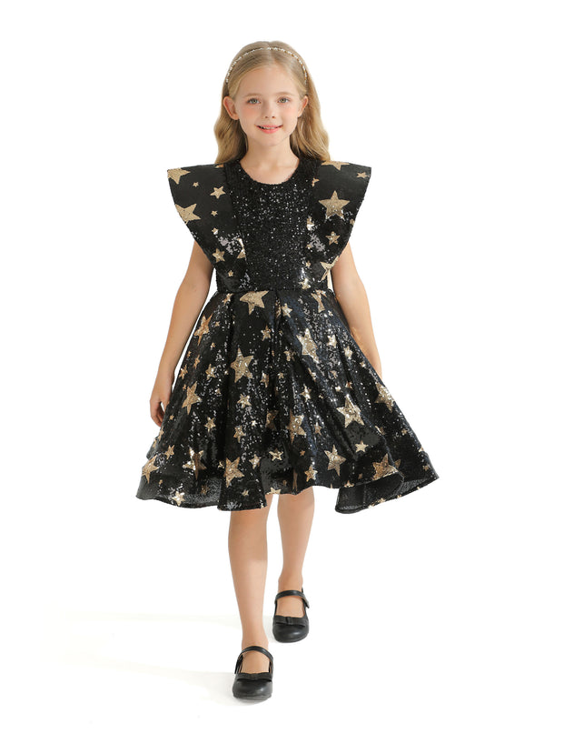 Black Starlit Rivior Dress