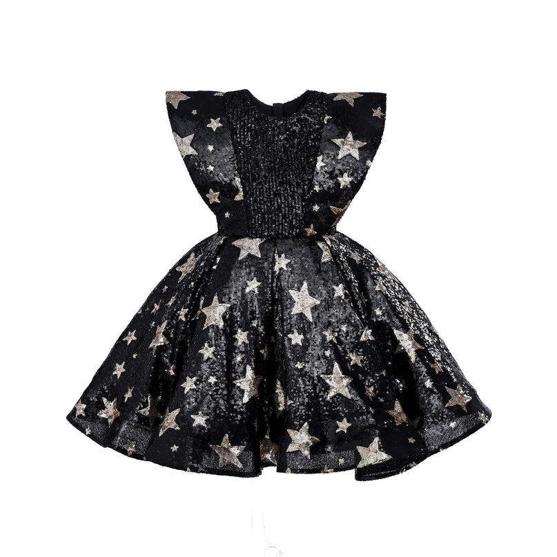 Black Starlit Rivior Dress
