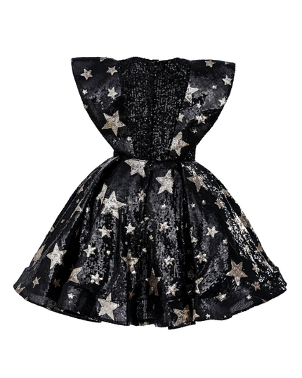 Black Starlit Rivior Dress