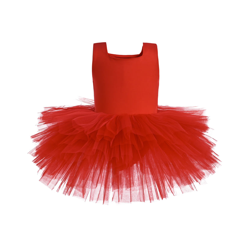 Red Layered Leotard