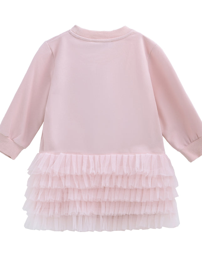 Pink Ruffle Ribbon Dress