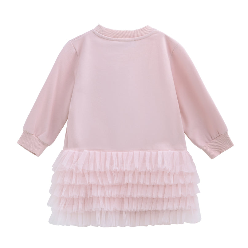 Pink Ruffle Ribbon Dress