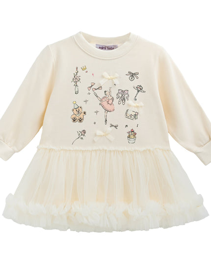 kidsatelier-mimi-tutu-Beige-Ballet-Ruffle-Bow-Dress