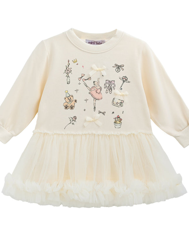 kidsatelier-mimi-tutu-Beige-Ballet-Ruffle-Bow-Dress