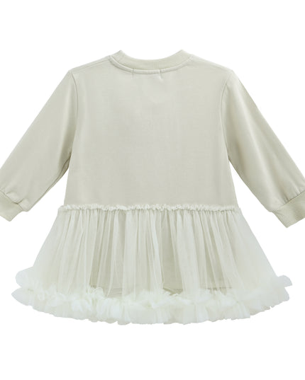 Mist Ballet Ruffle Bow Dress