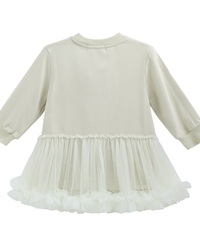 Mist Ballet Ruffle Bow Dress