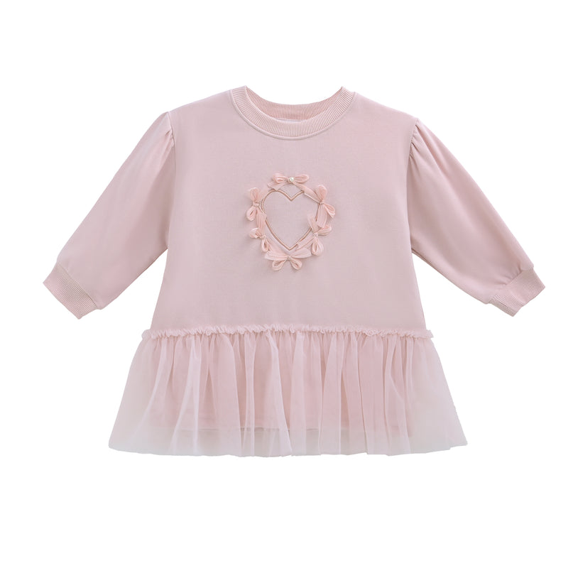 Pink Heart Bow Dress