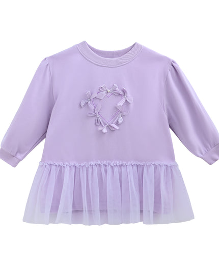 Purple Heart Bow Dress