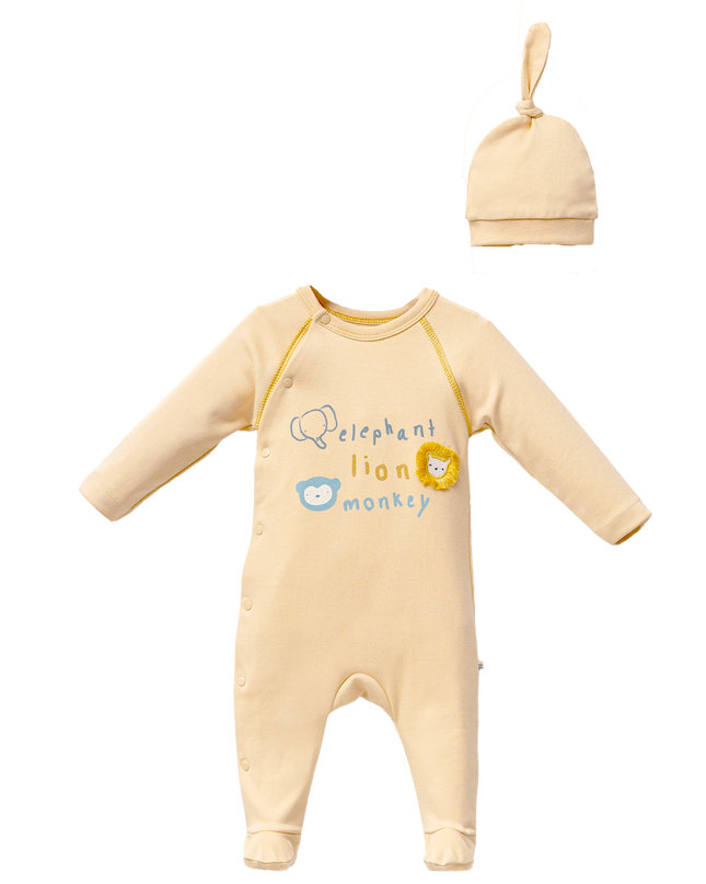 kids-atelier-moi-noi-baby-boy-yellow-animal-graphic-babygrow-hat-mnb1142