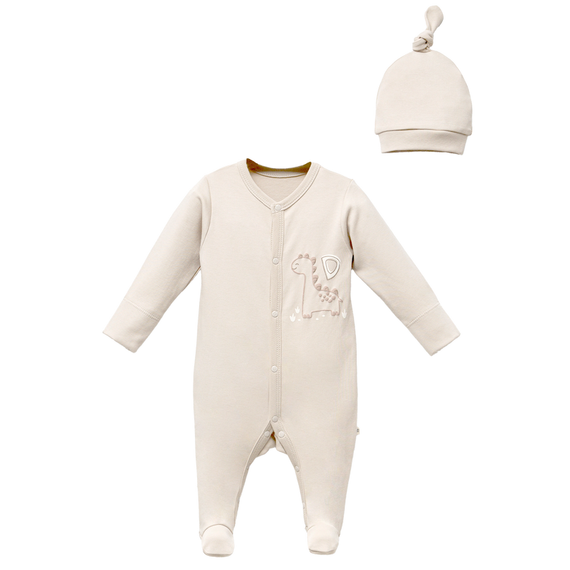 kids-atelier-moi-noi-baby-boy-beige-dinosaur-patch-babygrow-hat-mnb3014