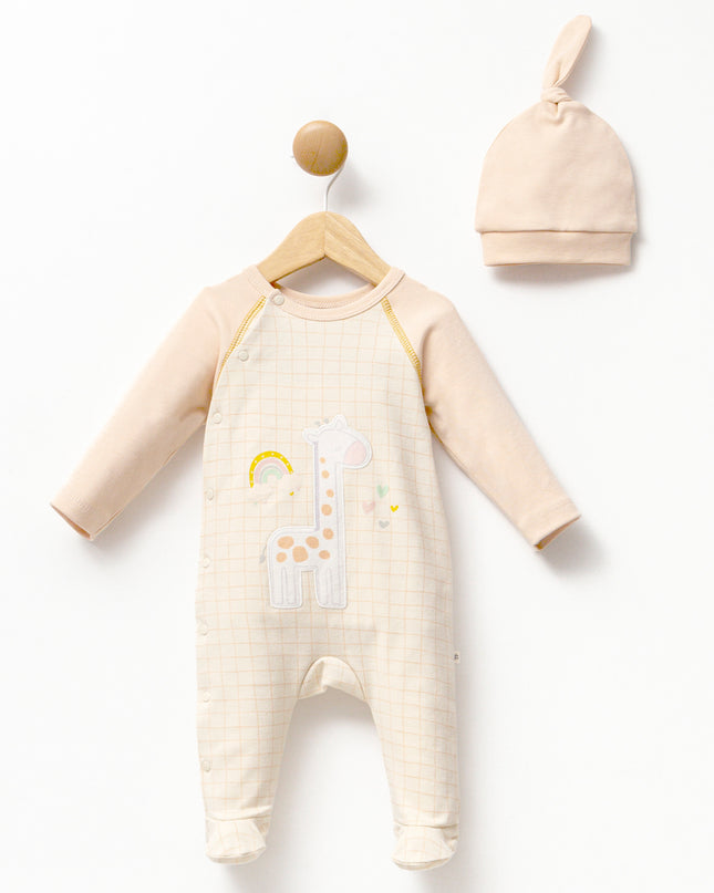 kids-atelier-moi-noi-baby-girl-peach-giraffe-graphic-babygrow-hat-mnb1134