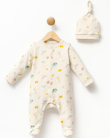 kids-atelier-moi-noi-baby-boy-cream-animal-print-babygrow-hat-mnb1136