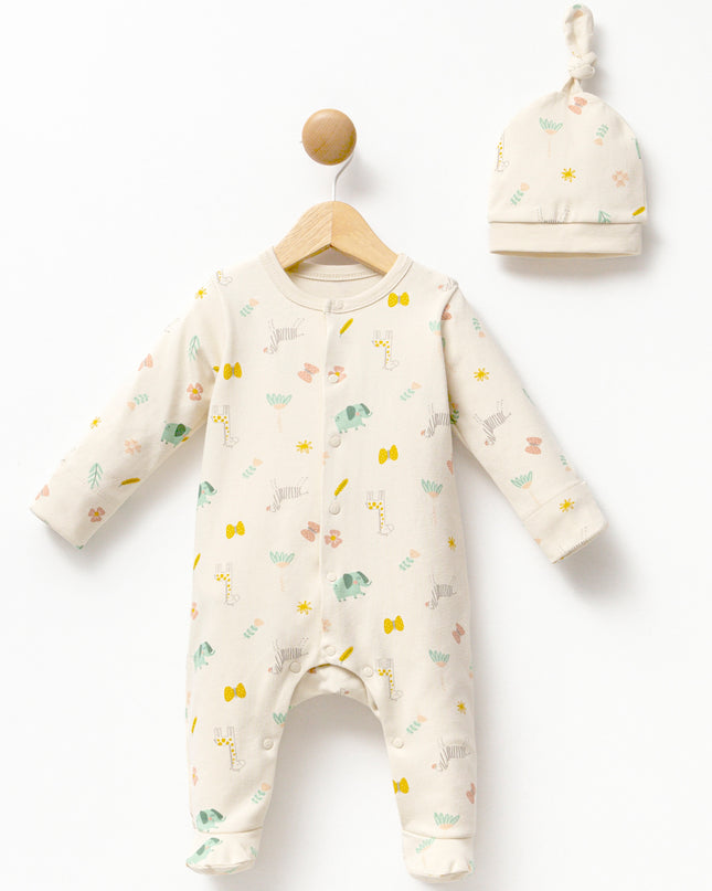 kids-atelier-moi-noi-baby-boy-cream-animal-print-babygrow-hat-mnb1136
