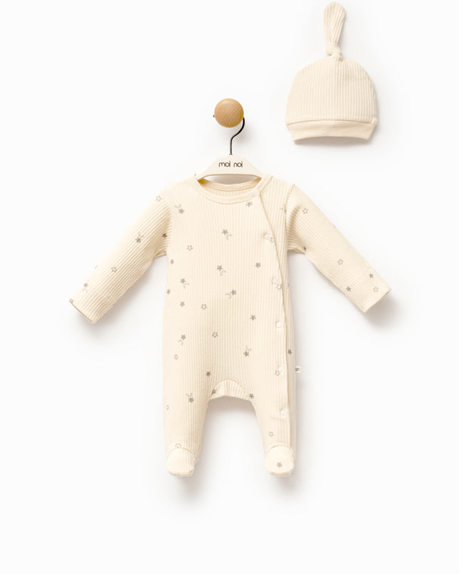 kids-atelier-moi-noi-baby-girl-cream-star-print-babygrow-hat-mnb1162