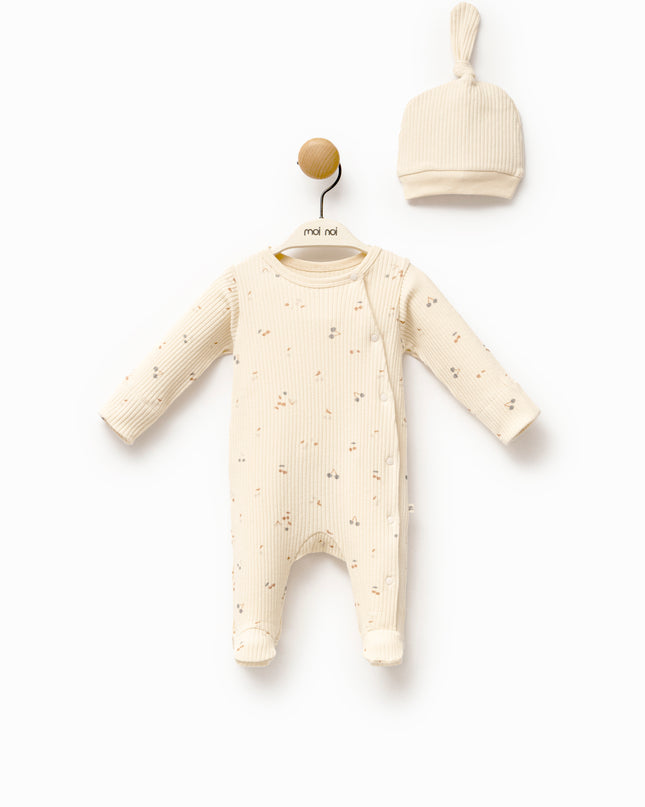 kids-atelier-moi-noi-baby-boy-cream-leaf-print-babygrow-hat-mnb1164