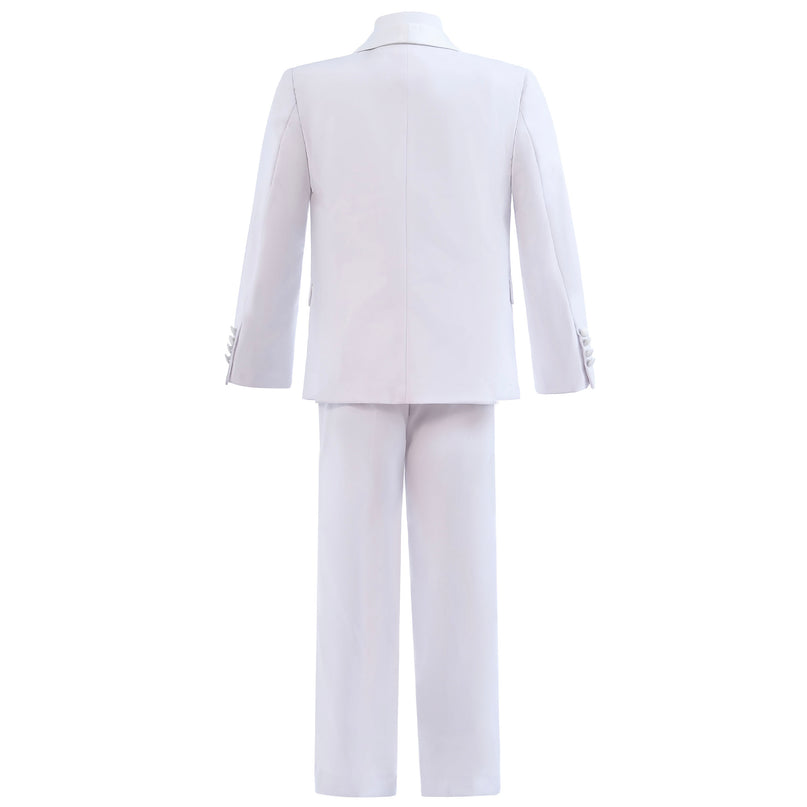 White Shawl Lapel Wool Suit