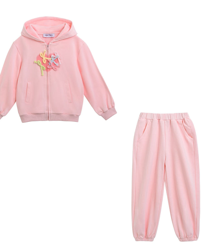 kidsatelier-mimi-tutu-Pink-Bow-Detail-Tracksuit-Set