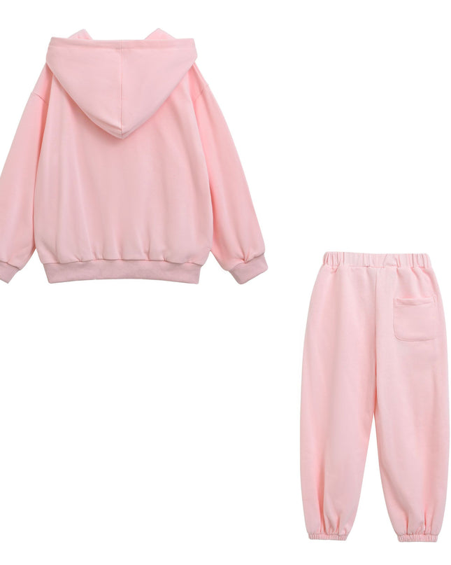 kidsatelier-mimi-tutu-Pink-Bow-Detail-Tracksuit-Set