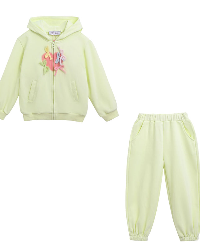 kidsatelier-mimi-tutu-Yellow-Bow-Detail-Tracksuit-Set