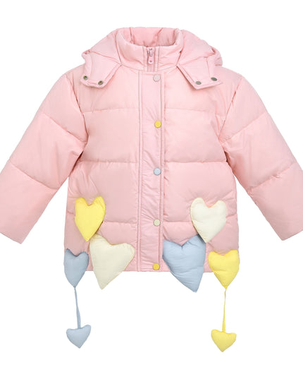 kidsatelier-mimi-tutu-Pink-Heart-Charm-Puffer-Jacket